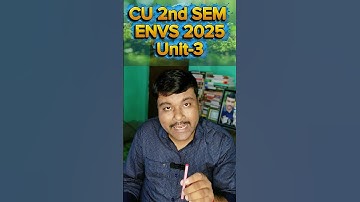 CU 2nd semester ENVS suggestion 2025 #shorts #cuenvs2025