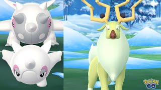 Cetoddle & Wyrdeer's Grand Entrance at the Pokemon GO Winter Event!