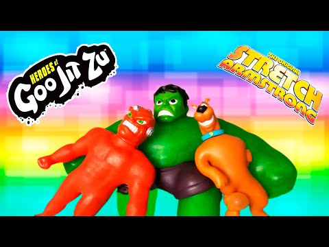 Игрушки Stretch или GooJitZu. Какие лучше. Стрейч или Гуджитсу. Вак Мэн, Скубиду, Халк.
