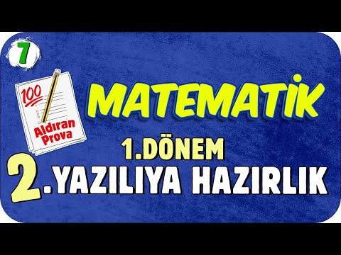 7.Sınıf Matematik 1.Dönem 2.Yazılıya Hazırlık 📝 #2023