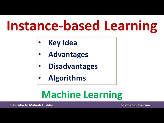 Instance-based Learning Locally weighted Regression Knn advantages disadvantages - Dr. Mahesh Huddar