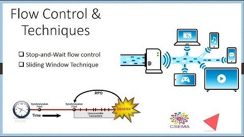 Flow Control: Stop and Wait stop and wait protocol and sliding window protocoland Sliding Window