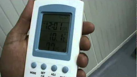 Como configurar termo-higrômetro J Prolab?