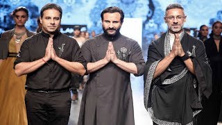 Saif Ali Khan Walks For Shantanu & Nikhil | Spring/Summer 2018 | Lakme Fashion Week