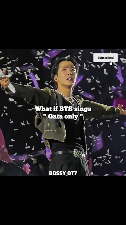 BTS singing gata only song ||#shorts @BOSSY._.OT7 #btsarmy #btsedits #1million #fyp #kpop#edits