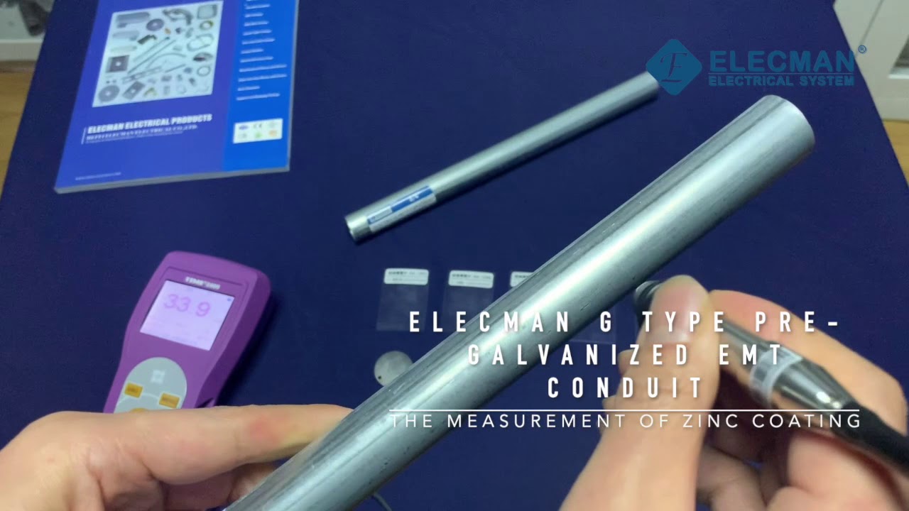 ELECMAN Zinc coating test of EMT conduits YouTube