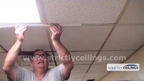 Installing Vinyl Grid Covers On A Dropped/ Suspended Ceiling