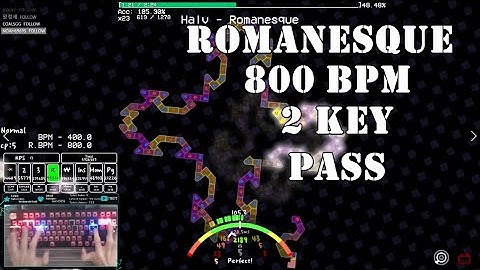 [ADOFAI Custom Clear] halv - Romanesque (Map by 마른얼음) 2 KEY PASS
