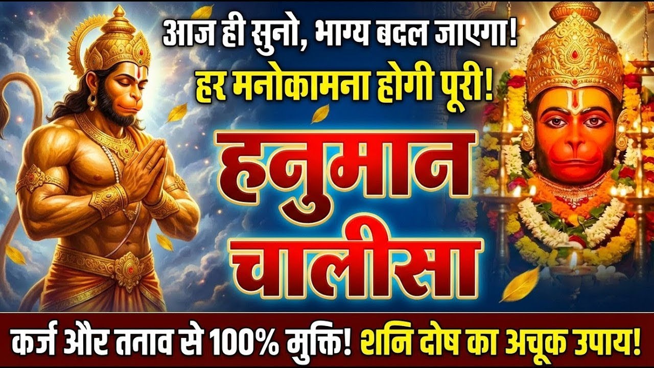 Fast 11 बार हनुमान चालीसा 🚩 आज ही सुनो, अटके काम चल पड़ेंगे और भय टूटेगा #hanumanchalisa