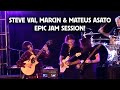 Steve vai marcin  mateus asato epic jam session