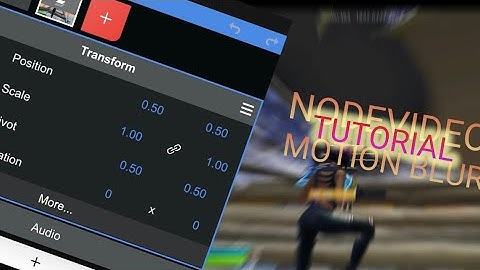 NodeVideo RSMB motion blur tutorial | Edit like a pro