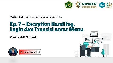 Ep. 7 - Exception Handling, Login dan Transisi antar Menu