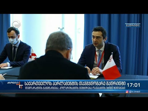 საქართველოს პარლამენტის თავმჯდომარე მადრიდში