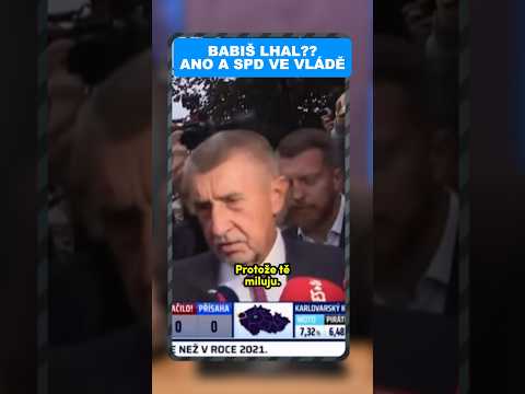 ANO a SPD ve vládě, BABIŠ překvapivě lhal!