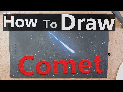 Video: How To Draw A Comet With A Pencil Step By Step?