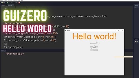 Python - guizero   1   helloworld