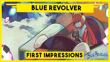 Blue Revolver Gameplay - Bullet Hell Shoot Em Up - Blue Revolver Alpha Gameplay
