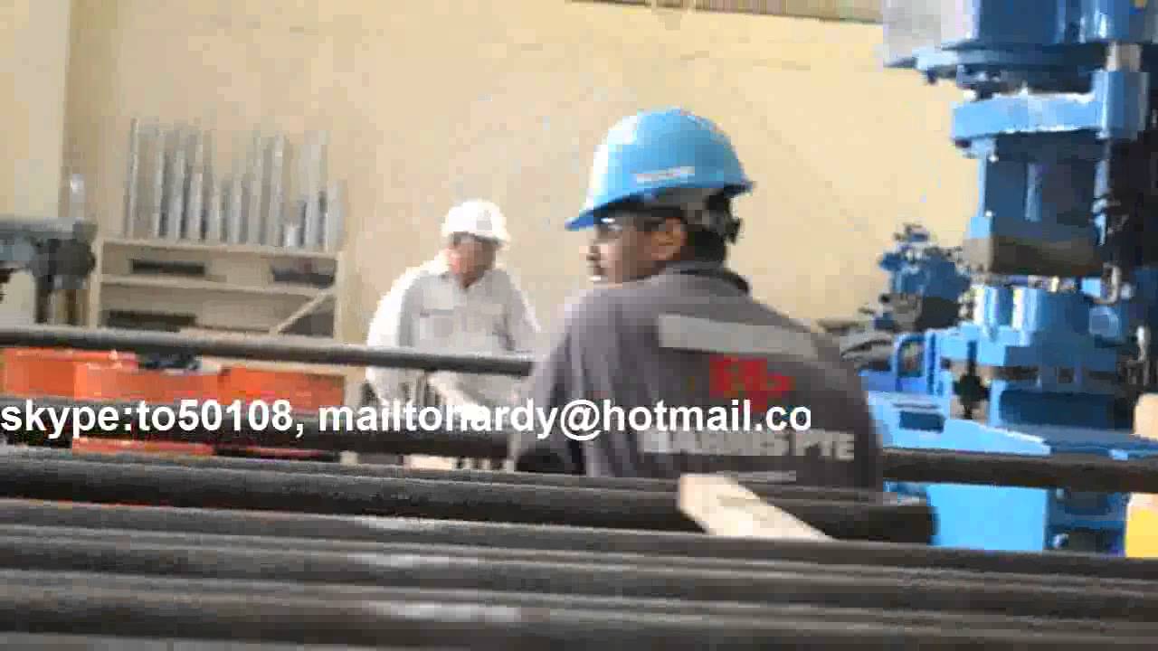China boiler tube squeezing and sizing machine 2 YouTube