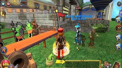 Wizard 101: NEW AUGUST 2012 TEST REALM!!!! Minigame 1 (GRUMPY GOBBLER)