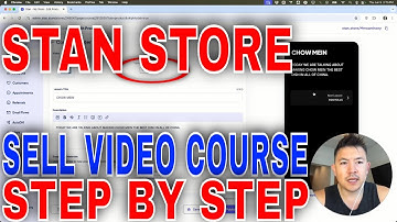 ✅ Hoe verkoop je een videocursus op Stan Store🔴