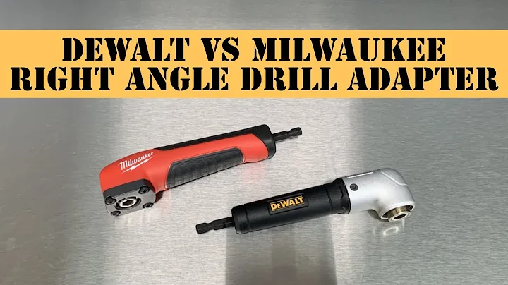 Dewalt vs Milwaukee Right Angle Drill Adapter