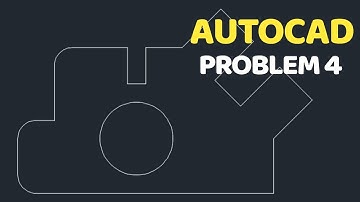 Autocad Problem 4 in | Technical drawing | Engineering drawing