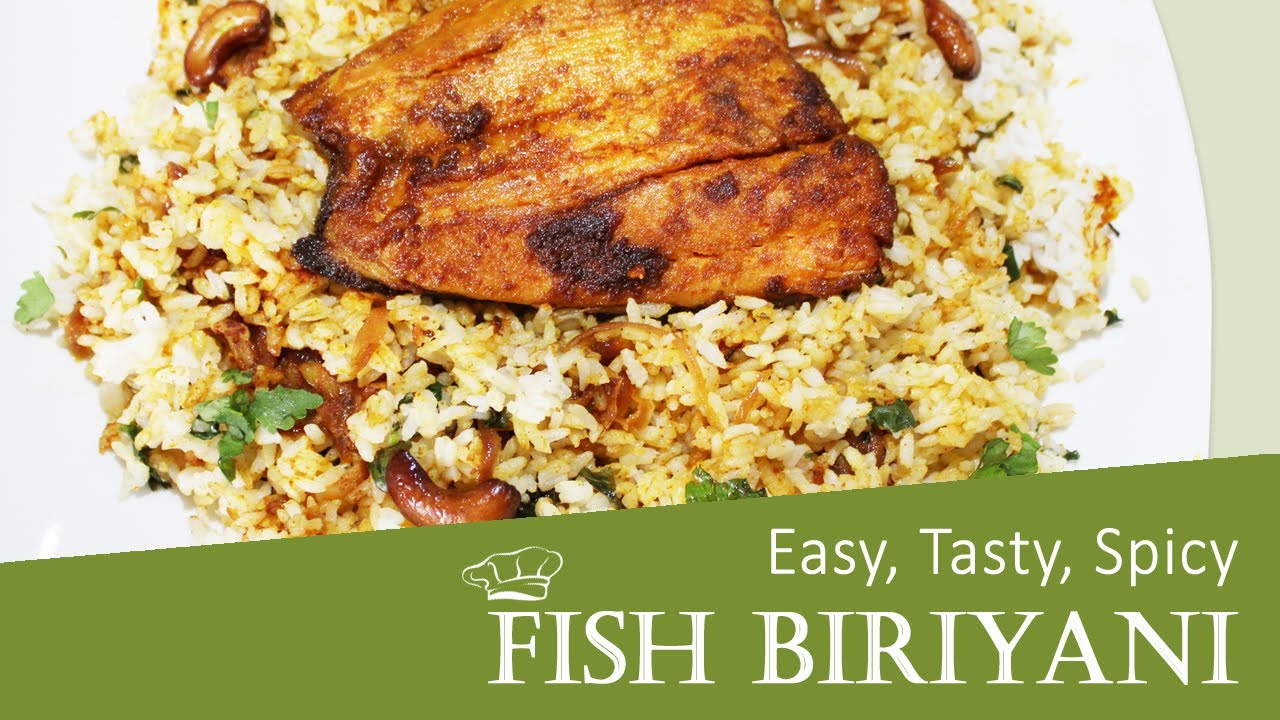 FISH BIRIYANI/ SALMON FISH BIRYANI/KERALA STYLE FISH BIRIYANI