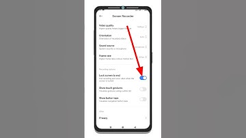 How to disable lock screen to end on screen recorder | Screen Recorder Hidden Features #shorts