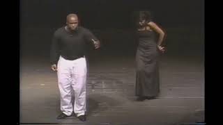 Black Collegiate television series present Laiona Weaver and Jeff Galloway performing a short skit.