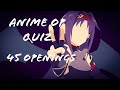 Blind Test Anime - 45 Openings [Very Easy]