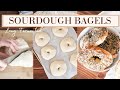 How to make sourdough bagels with sourdough starter