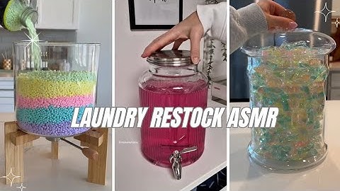 Satisfying Laundry Restock & Refill ASMR🫧🧺 | Tiktok Restocking Organizer 