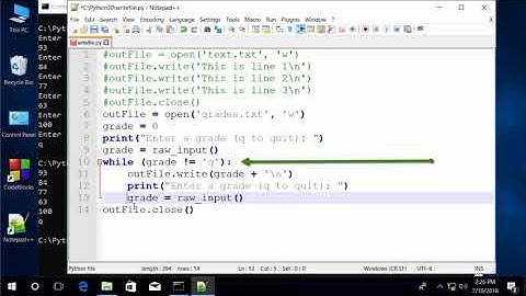 How to Write Data To A File In Python 2.7 For Absolute Beginner On Windows 10 And Mac OS Sierra #30