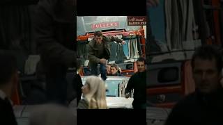 Truck driver is going crazy to catch Mercedes #automobile #movie #film #carchase #w204 #mercedes