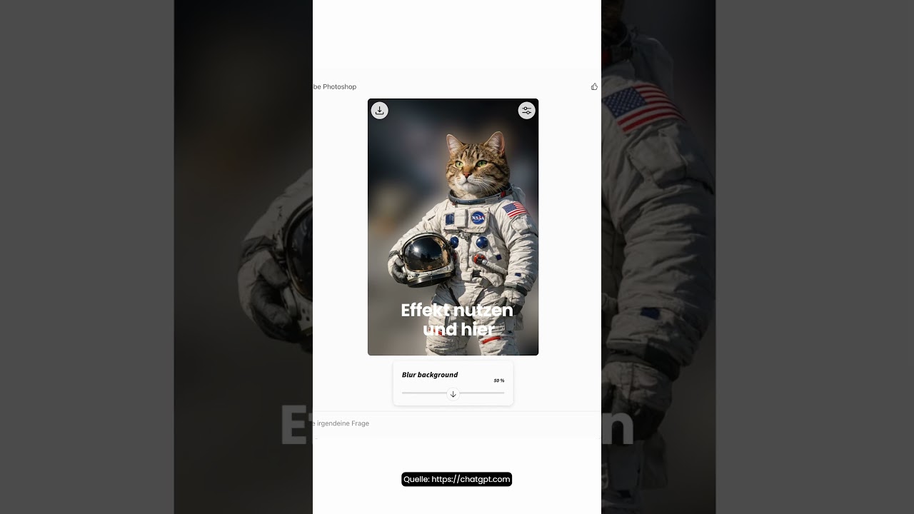 ChatGPT Foto Effekte 🤯 kostenloser Adobe Photoshop Trick ✔️