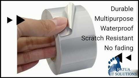 Silver Polyester Void Asset Labels