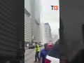 Registro muestra colapso de edificio tras terremotos en Venezuela