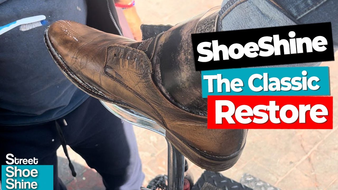 Чистка обуви CLASSIC 😌😌 Удивительная и идеальная РАБОТА в Мексике 