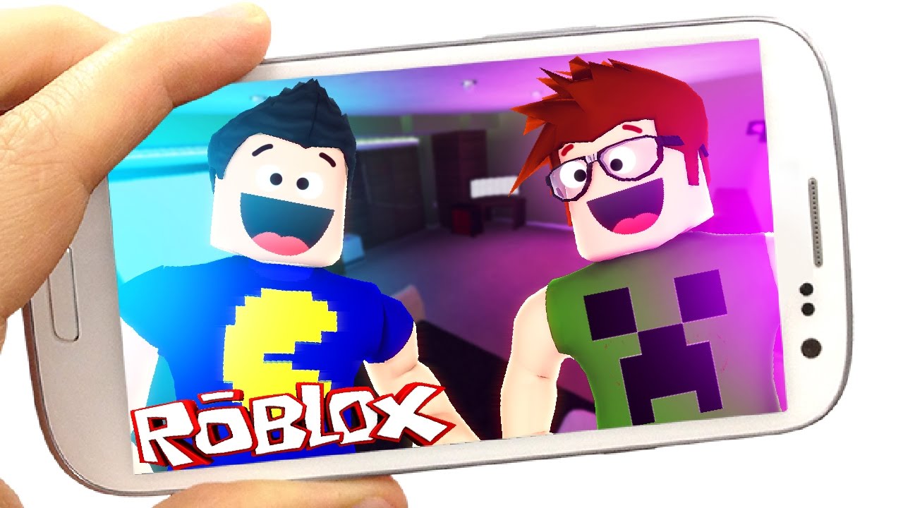 Jogando Roblox No Celular Roblox Youtube - jogando roblox