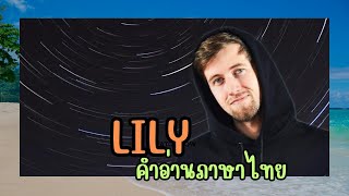 เนื้อเพลงคำอ่านภาษาไทยเพลง Lily / Alan walker
