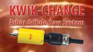 Starrett Hole Saw Video with Kwik Change Arbor System
