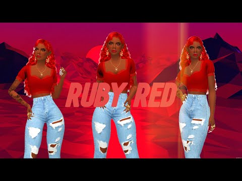 SIMS 4 CAS (COLOR SIMS)- RUBY RED