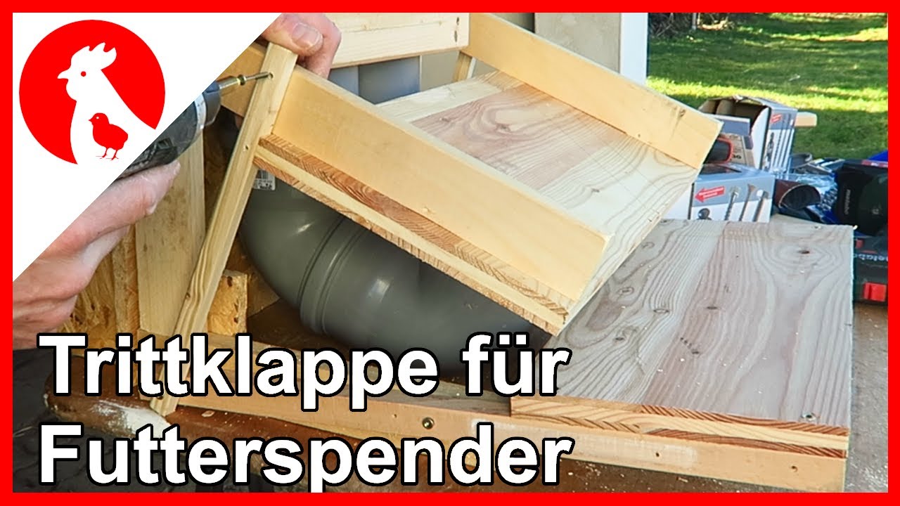 042 - Trittklappe für  Futterspender - Rattenschutz  - Mäuseschutz - Jensman and the 🐔