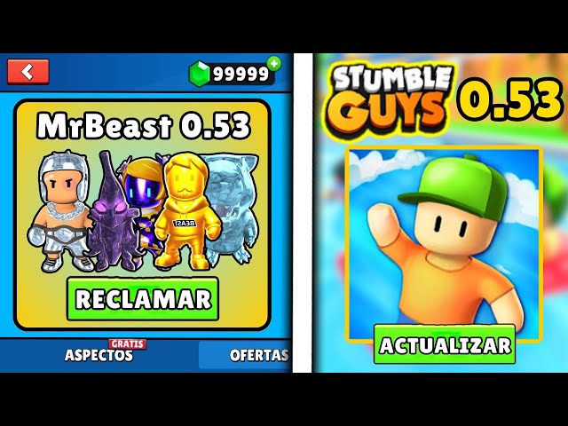 COMO BAIXAR E JOGAR A ATUALIZAÇÃO VERSÃO BETA 0.53 DO STUMBLE GUYS