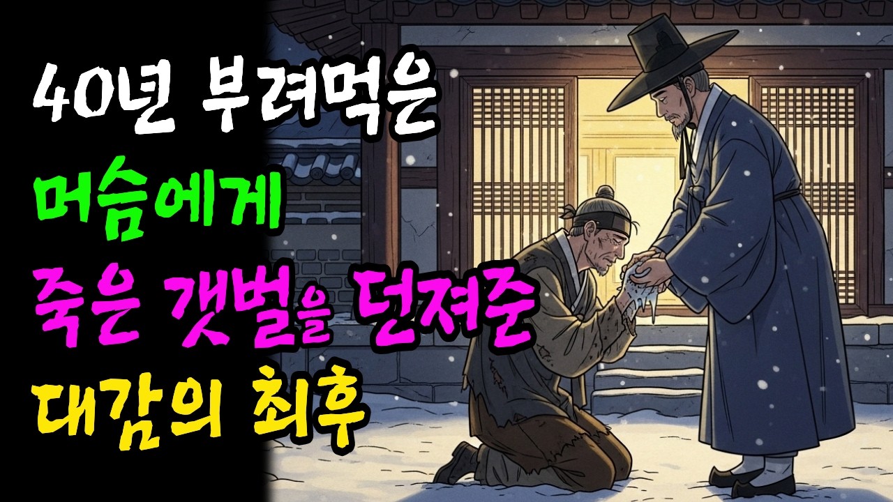 40년 부려먹은 머슴에게 죽은 갯벌을 던져준 대감..그의 최후는?../야담/민담/설화/전설/야사/구전야사/옛날이야기