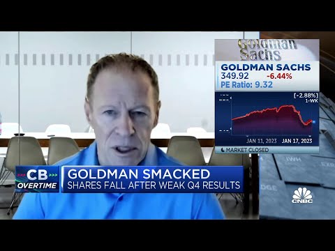 Goldman sachs' bad quarter is the result of environmental factors, says steve weiss