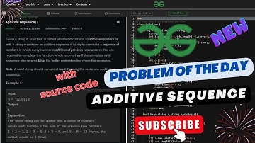 #day23   |Additive sequence| gfg potd | Edutech Barsha | Problem of the Day