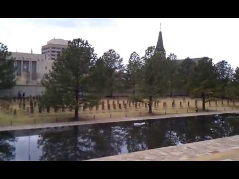 view of Oklahoma City Memorial from Survivor Tree