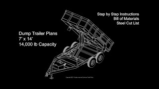 Dump Trailer Plans | 7' x 14' Hydraulic Dump Trailer - 14k Cap | Available Now!!  See Link Below by Johnson Trailer Parts 1,551 views 3 years ago 19 seconds