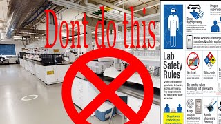 Don't do this in a Lab. | Basic lab ETIQUETTES.